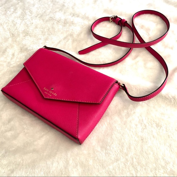 Kate Spade Hot Pink Envelope Crossbody - Picture 6 of 8